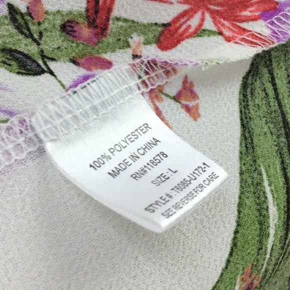 Haute Project Los Angeles Tropical Floral Long Duster Cardigan Jacket Top - Picture 9 of 9